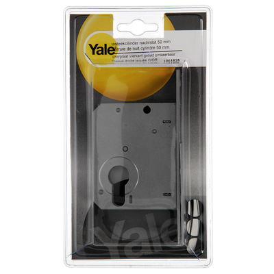 Yale 1061825 - insteek cilindernachtslot 50mmvoorplaat vierkant gelakt omkb | 1 stuks