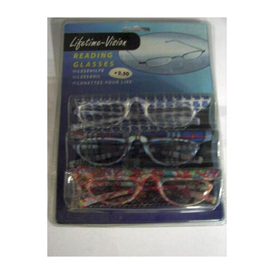 Lifetime set leesbrillen met etui