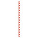 Gbc combbind bindruggen rood - a4 - 10 mm - 100 stuks