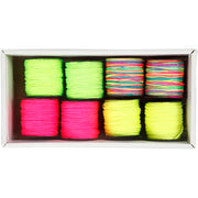 Https: www.cchobby.nl macrame-koord-dikte-1-mm-neon-groen-neon-roze-neon-geel-neonmix-8x28-m-1-doos - afbeelding 2