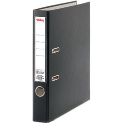 Ordner viking a4 karton, pp (polypropeen) zwart staand 2-rings 1 stuk