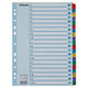 Alfabetische tabbladen esselte mylar 100166 kleurenassortiment bopet
