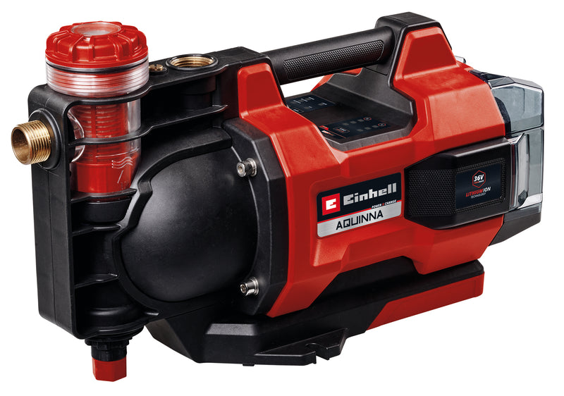 Einhell aquinna 36 38 f led automatic solo - accu tuinpomp | 36v | 3800 l h | zonder accu en lader - 4180420 - 4180420