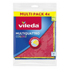 Vileda sponsdoek - 36 x 34 cm - 4 stuks - super absorberend - 4 kleuren