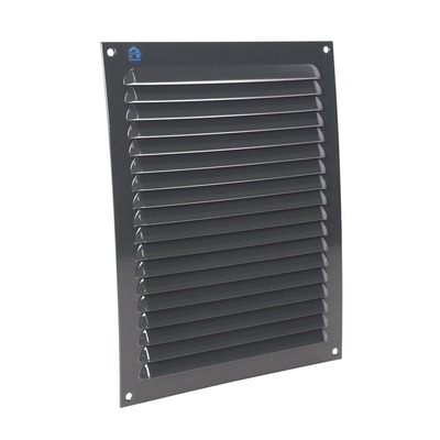 Renson 1062429 - opb.schoepenrooster plat alu 436 (200x250) structuur 7016 | 10 stuks