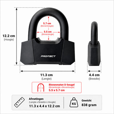 Pro-tect schijfremslot hangslot curun art 4