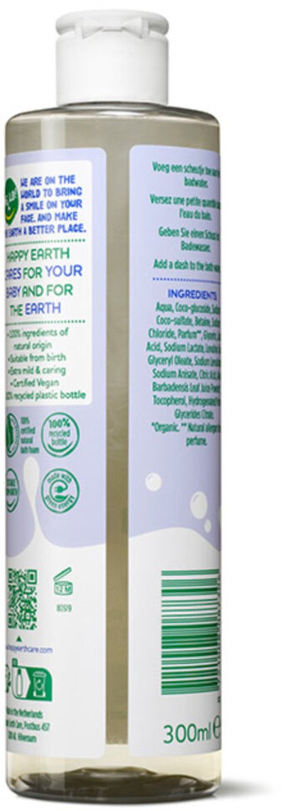Happy earth badschuim - baby kids - 100% natuurlijk - babyverzorging - 300 ml
