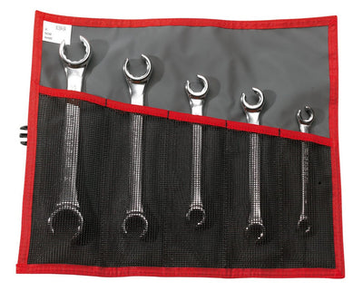 Facom set open ringsleutels, 15° gebogen, metrische maten - 42.je5t