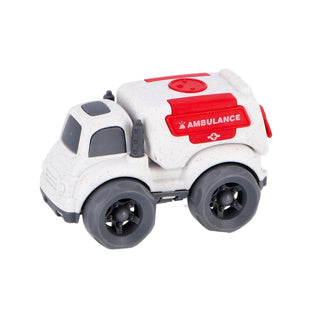Merkloos bioplastic ambulance