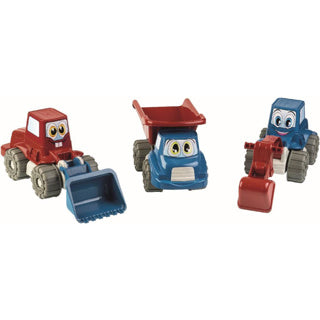 Voertuigen happy trucks recycled 3 assorti | 12 stuks