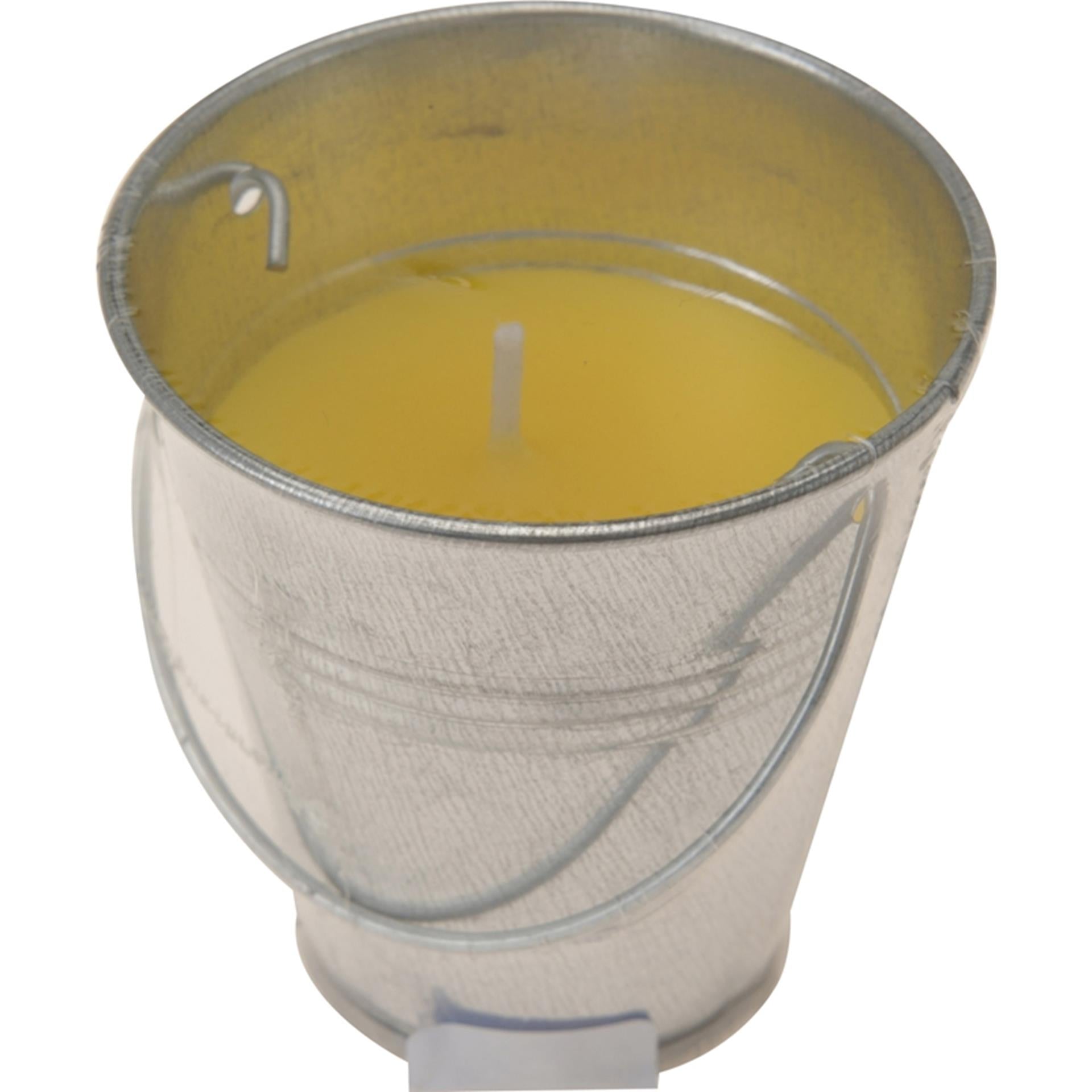 Pro garden citronellakaars in zinken emmertje 6x6,5cm