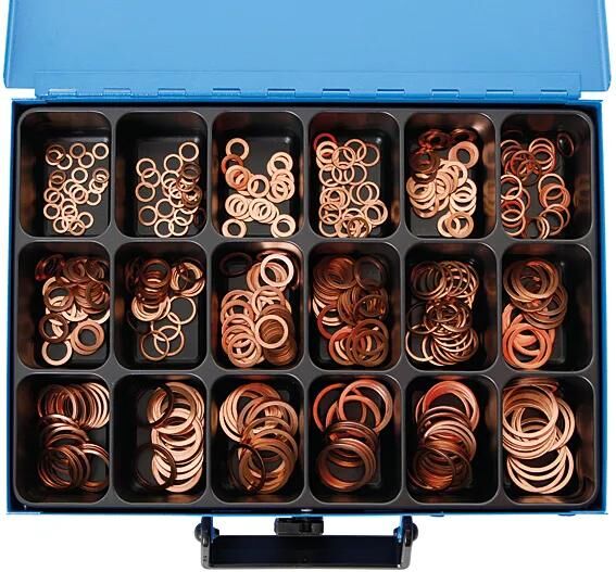 Dresselhaus afdichtring assortiment sort.washers din 7603