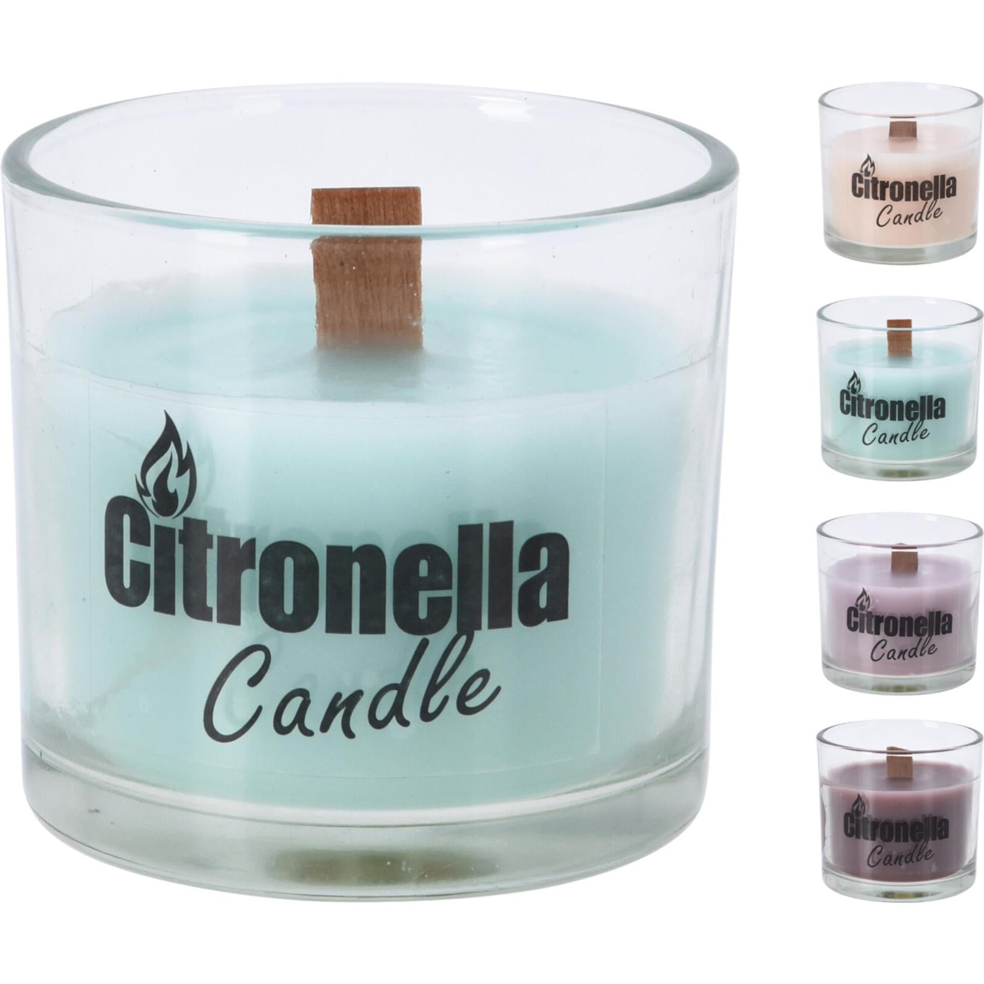 Pro garden citronella kaars in glazen pot