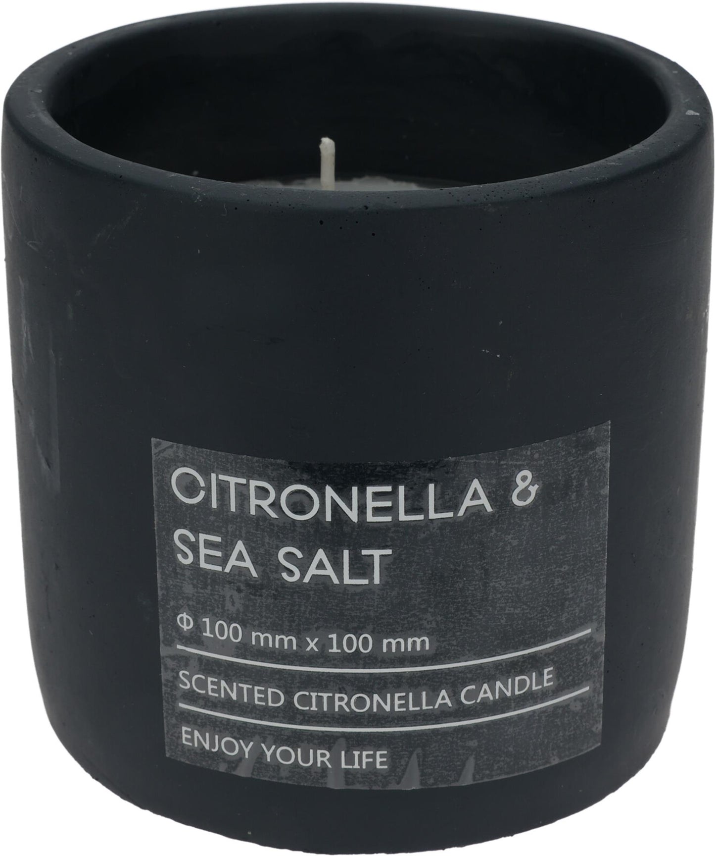 Pro garden citronella kaars in pot 10cm antraciet