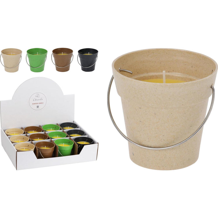 Pro garden kaars citronella in pot met hengsel