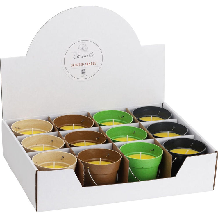 Pro garden kaars citronella in pot met hengsel