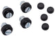 Dresselhaus assortiment nummerbordchroeven sb-mix license plate number sb-m 6x20 caps (black)