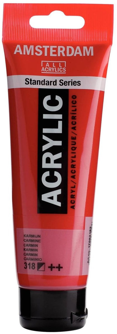 Amsterdam standard series acrylverf tube 120 ml karmijn 318