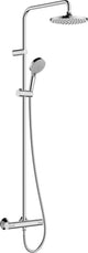 Hansgrohe vernis blend - showerpipe - 200mm maat - 1 straalfunctie - chroom - met thermostaat