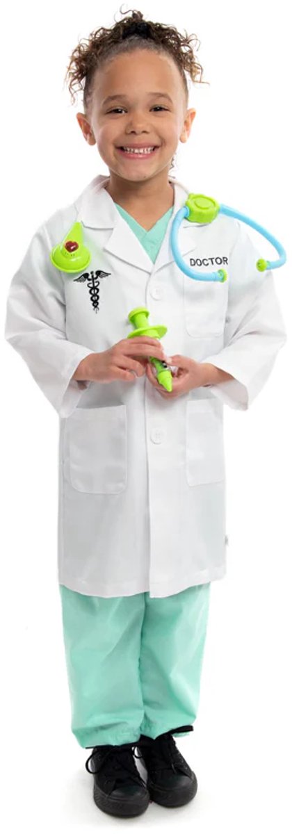 Little adventures - dokter verkleedset – maat 98-104 98 104