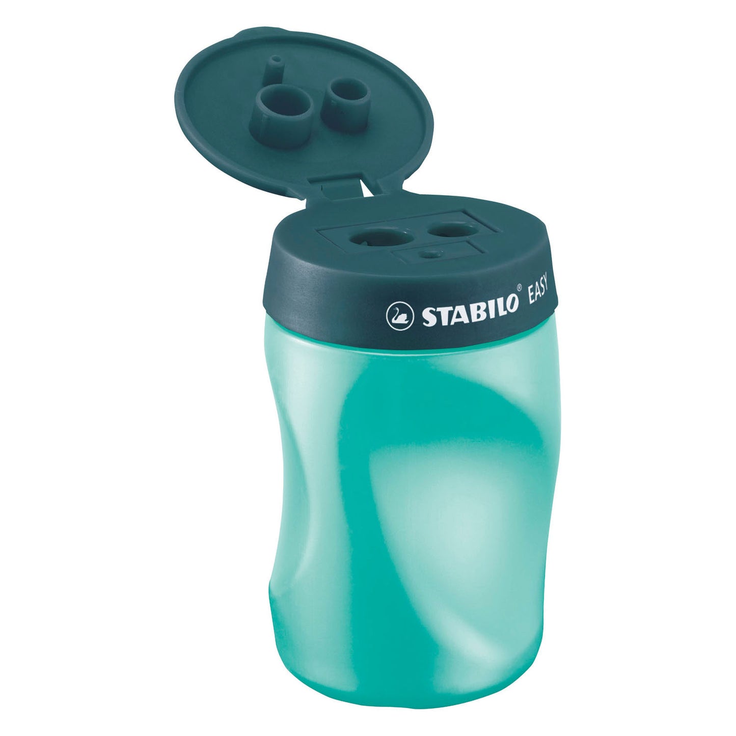 Stabilo easysharpener 3 in 1 puntenslijper links petrol