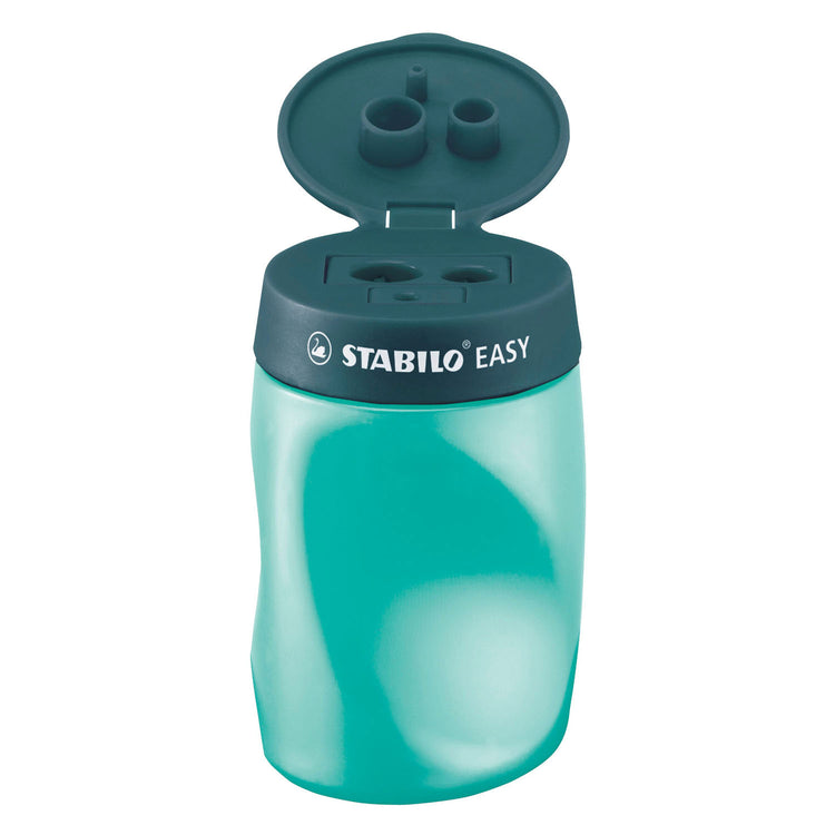 Stabilo easysharpener 3 in 1 puntenslijper links petrol