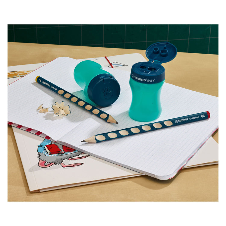 Stabilo easysharpener 3 in 1 puntenslijper rechts petrol
