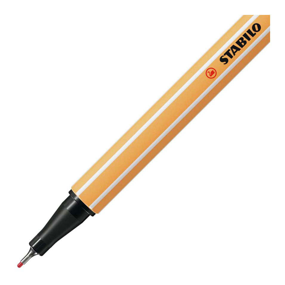 Stabilo point 88 fineliner roestig rood (88 47)