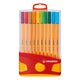 Stabilo point 88 - fineliner - colorparade - set 20 stuks
