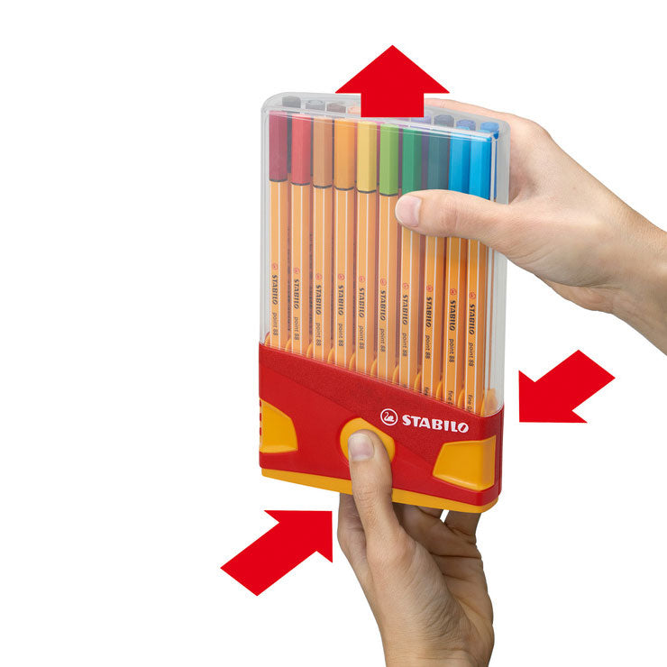 Stabilo point 88 - fineliner - colorparade - set 20 stuks