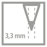 Stabilo all glaspotlood - kleur- en grafietpotlood - zwart - afbeelding 3