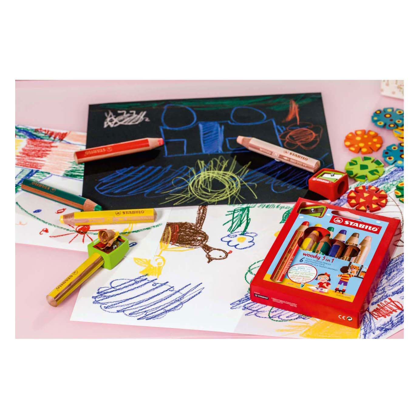 Stabilo woody 3 in 1 puntenslijper