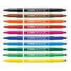 Stabilo trio 2 in 1 - viltstift en fineliner in een - set 10 stuks