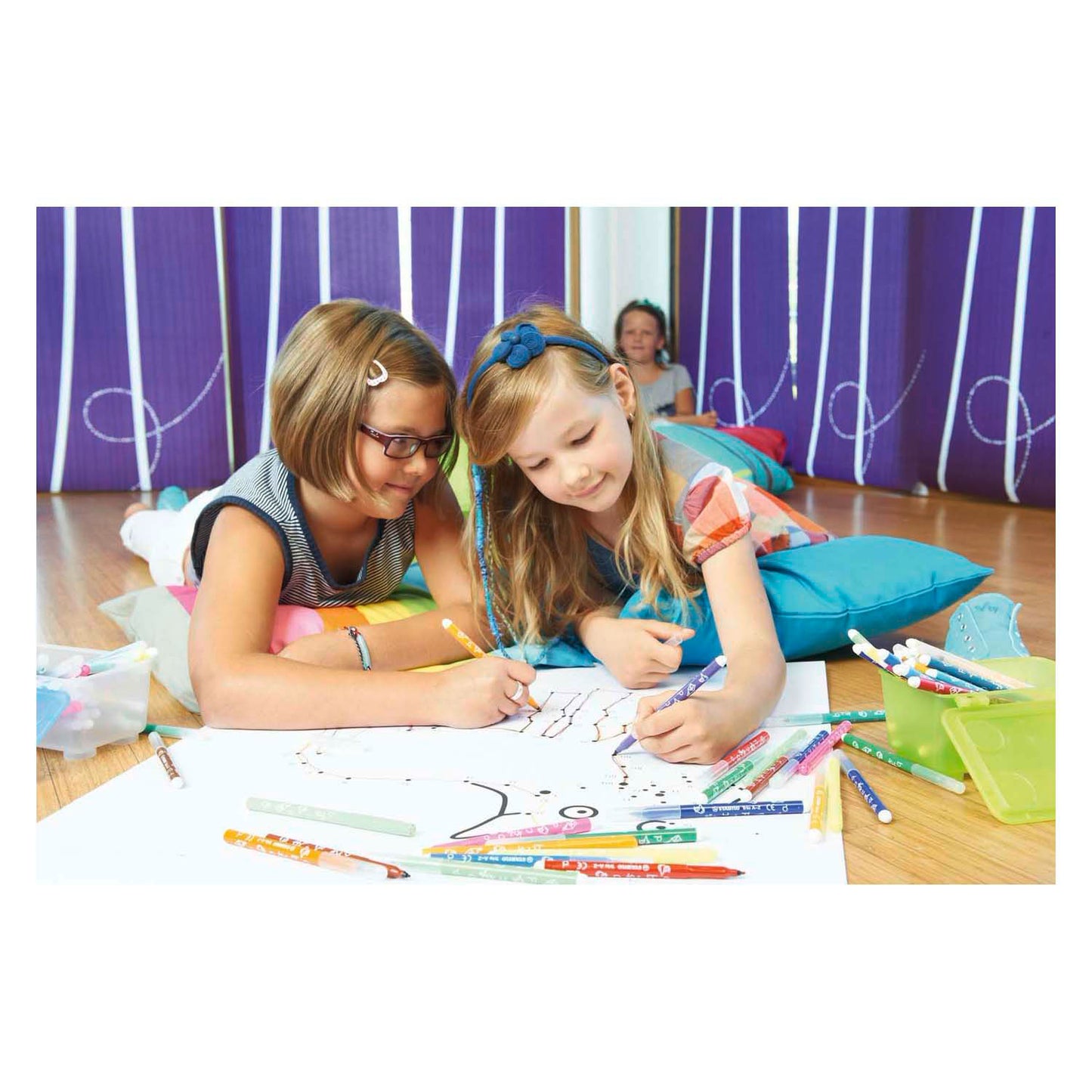 Stabilo trio a-z - viltstift - set met 24 stuks