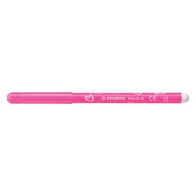 Stabilo trio a-z - viltstift - met ergonomische driekantige gripzone - etui met 30 kleuren