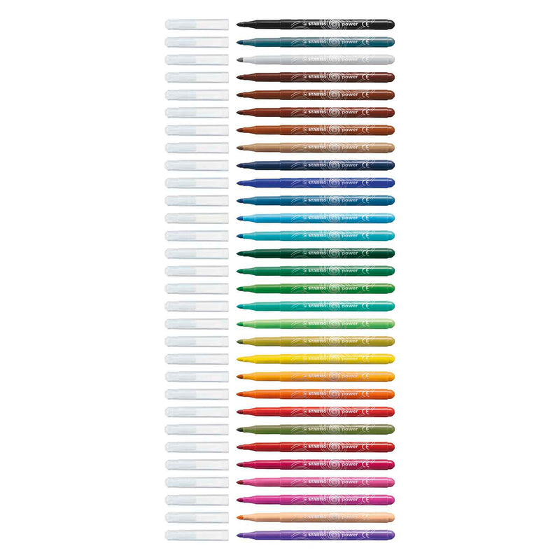 Stabilo power - viltstift - set met 30 stuks