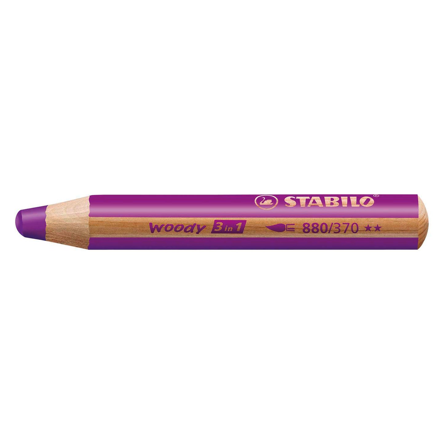 Stabilo woody 3 in 1 - multitalent kleurpotlood - lila
