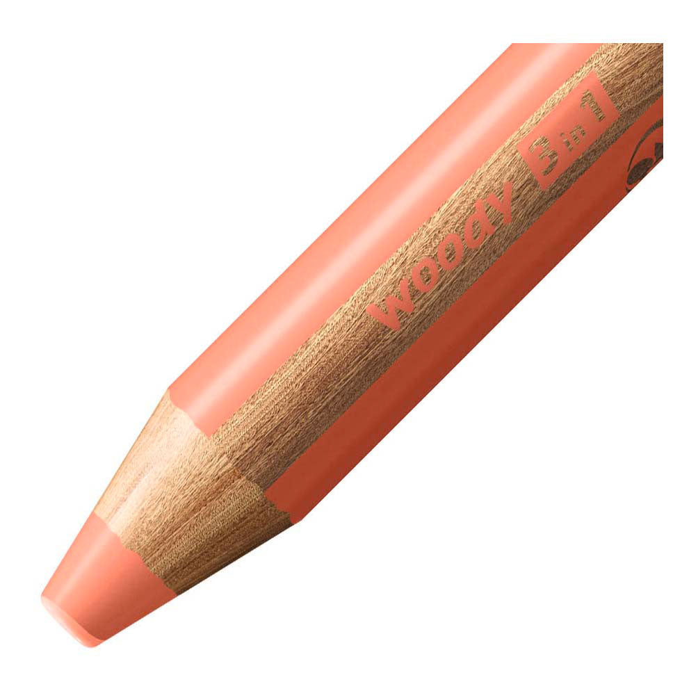 Stabilo woody 3 in 1 - multitalent potlood - pastelrood