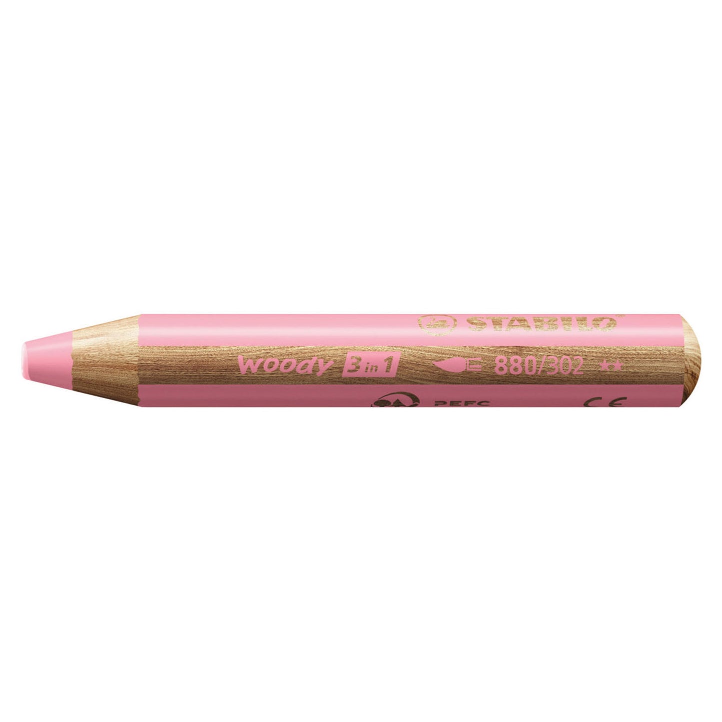 Stabilo woody 3 in 1 - multitalent kleurpotlood - pastel roze