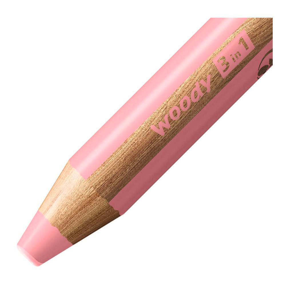 Stabilo woody 3 in 1 - multitalent kleurpotlood - pastel roze