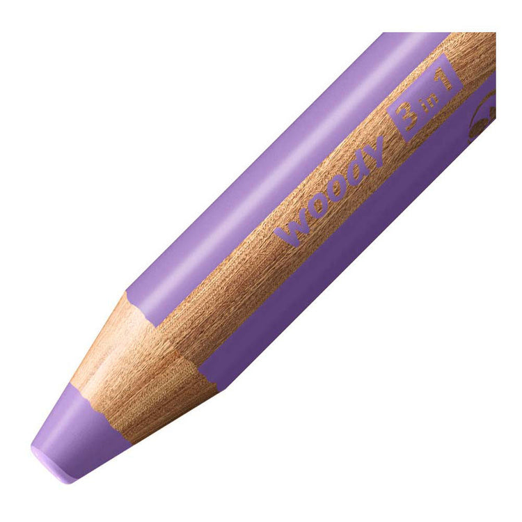 Stabilo woody 3 in 1 multitalent kleurpotlood pastel lila