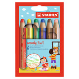 Stabilo kleurpotloden woody 6 st in etui - afbeelding 2