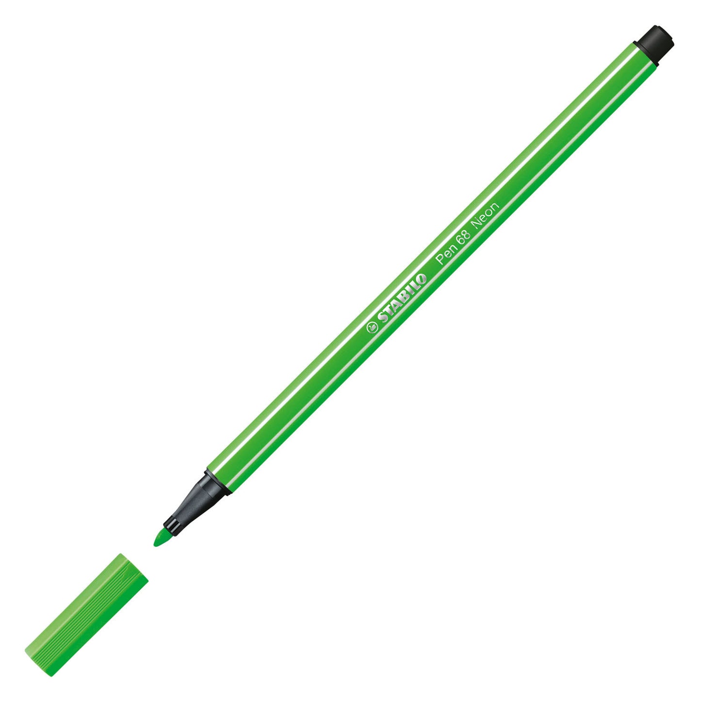 Stabilo pen 68 viltstift fluoriserend groen (68 033)