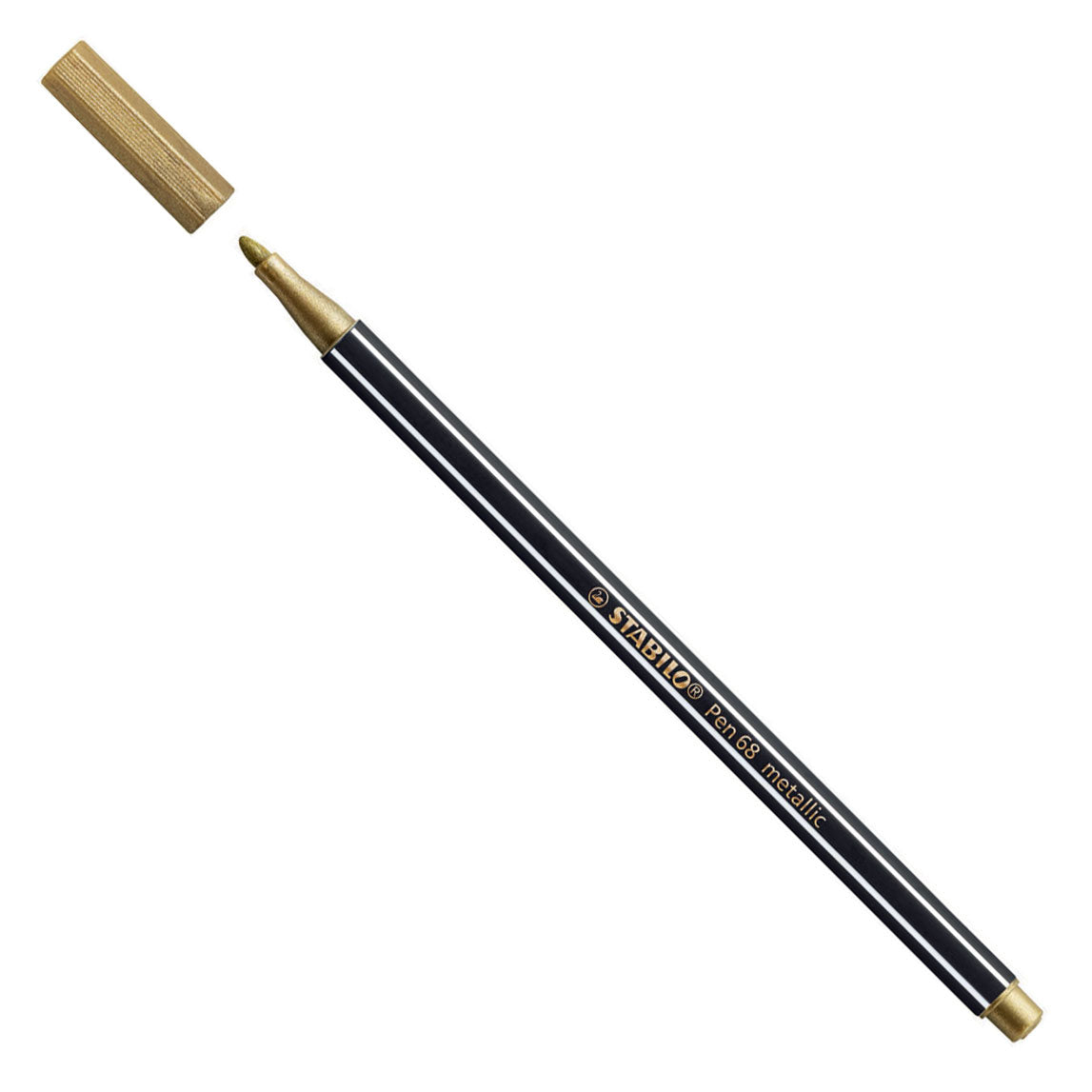 Stabilo pen 68 metallic - viltstift - metallic goud (68 810)