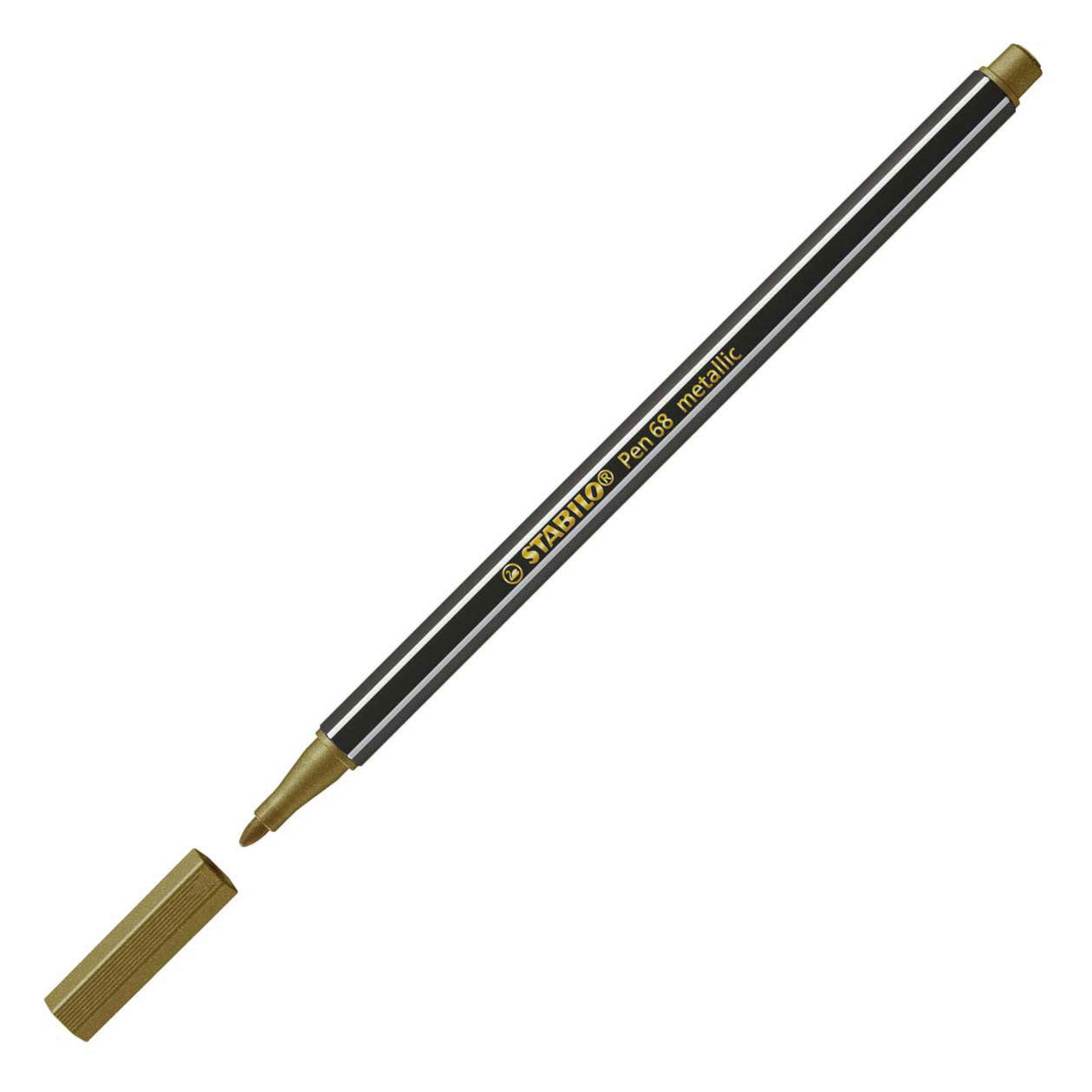 Stabilo pen 68 metallic - viltstift - metallic goud (68 810)