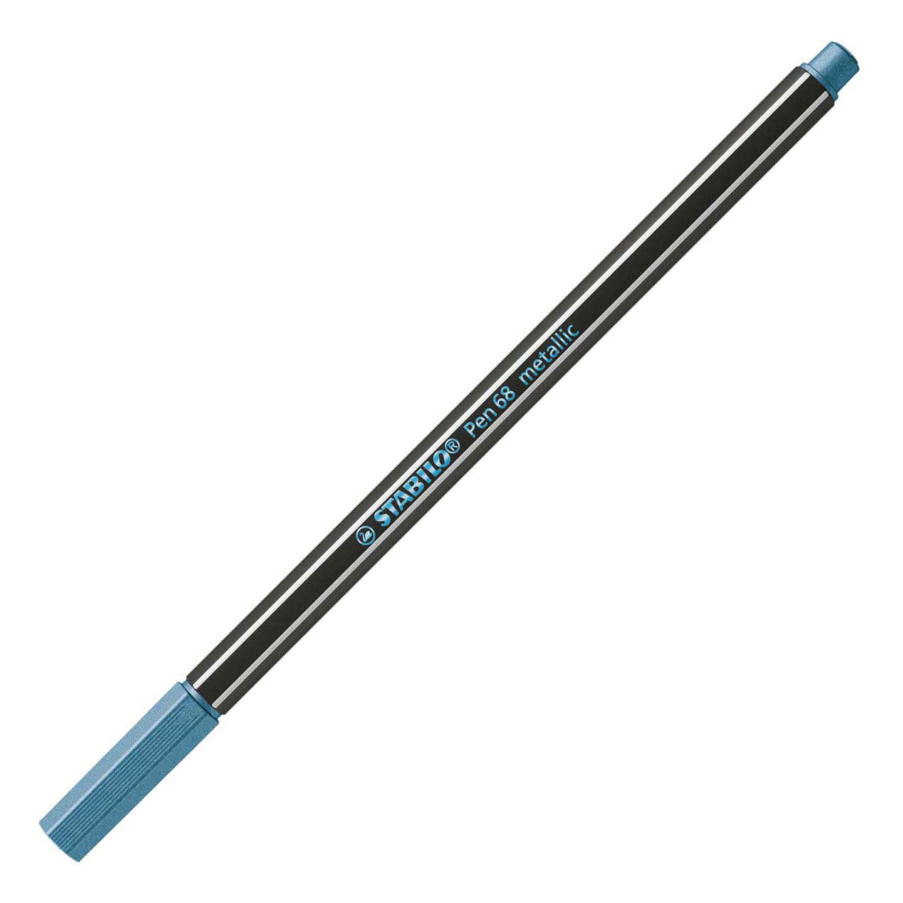 Stabilo pen 68 metallic - viltstift - blauw (68 841)