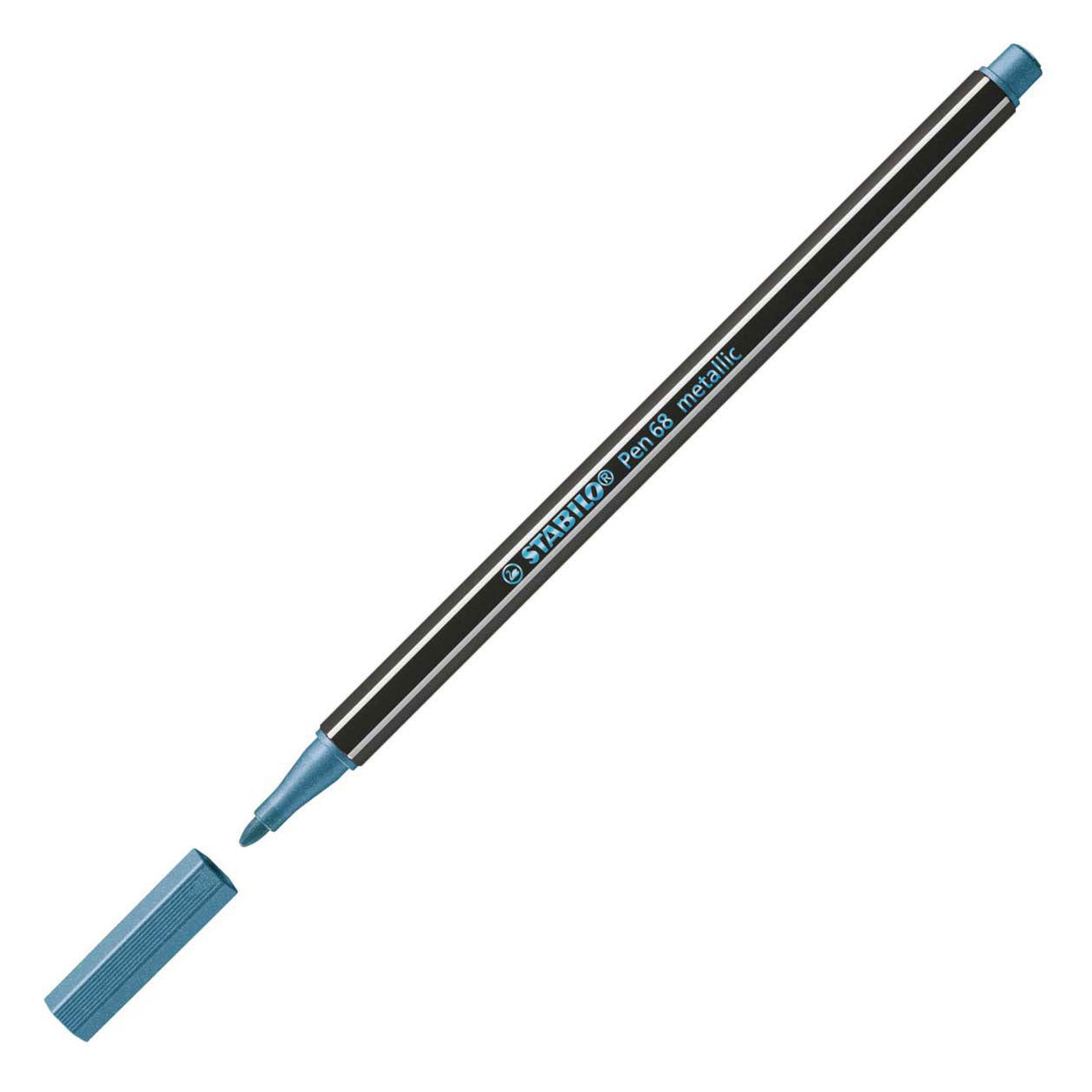 Stabilo pen 68 metallic - viltstift - blauw (68 841)