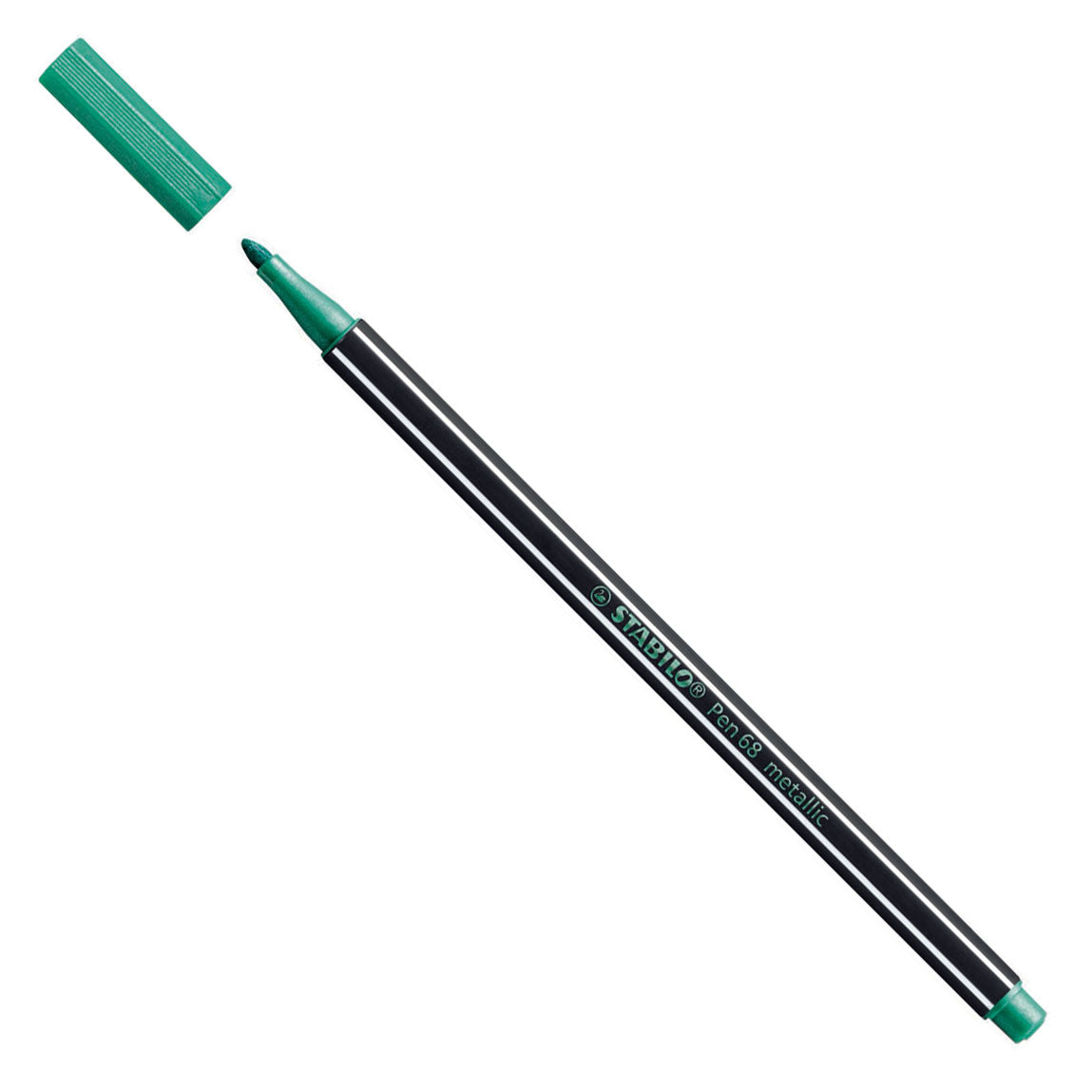 Stabilo pen 68 metallic - viltstift - groen (68 836)