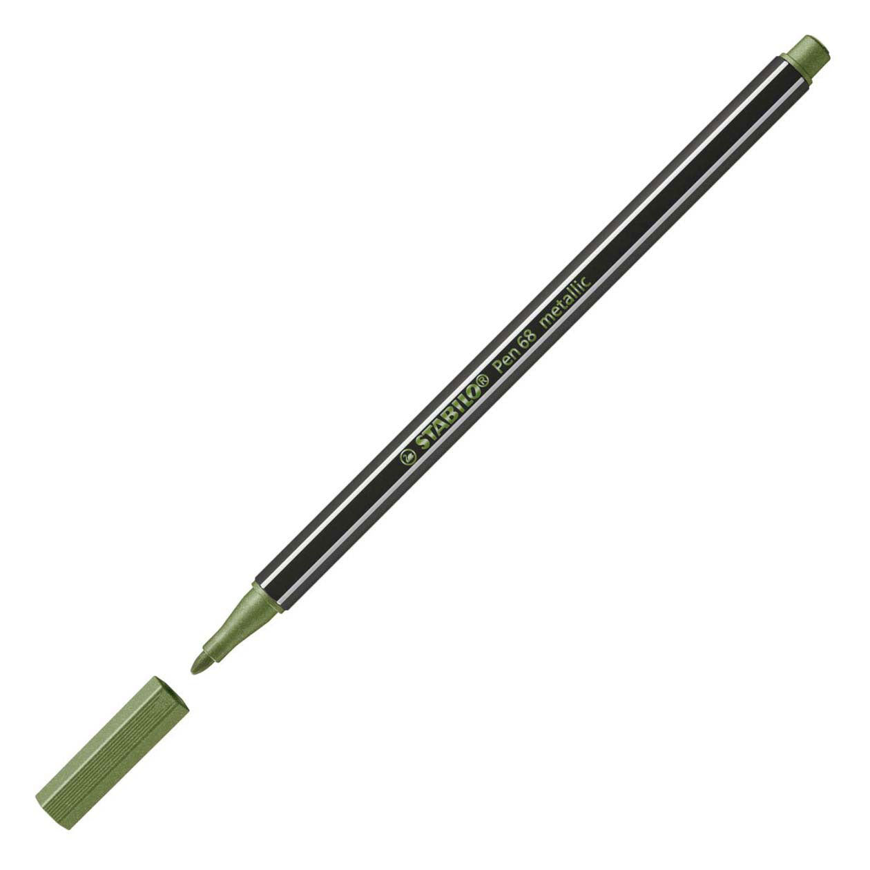 Stabilo pen 68 metallic - viltstift - lichtgroen (68 843)