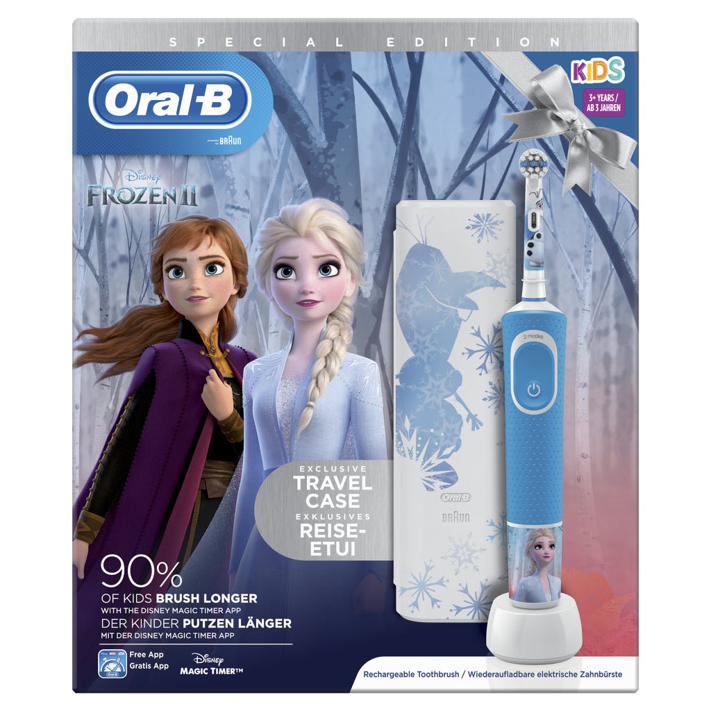 Oral-B Oral-B Kids Frozen 2 Elektrische Tandenbostel Blauw Wit